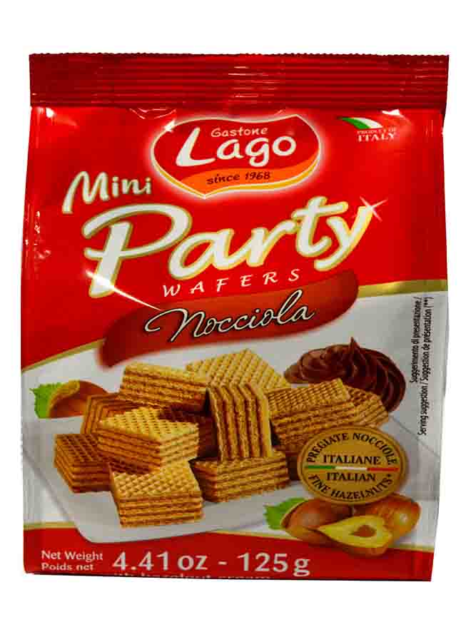 Lago Mini Party Nocciola Wafers 125grams  - Image 1