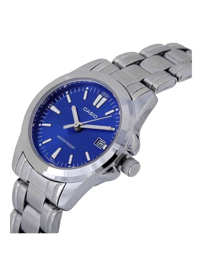 Men's Water Resistant Analog Watch MTP-1215A-2A2DF - 43 mm - Silver
