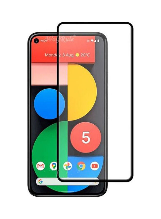 For Google Pixel 5 Tempered Glass Full Glue Hd Screen Protector For Google Pixel 5 Clear-Black