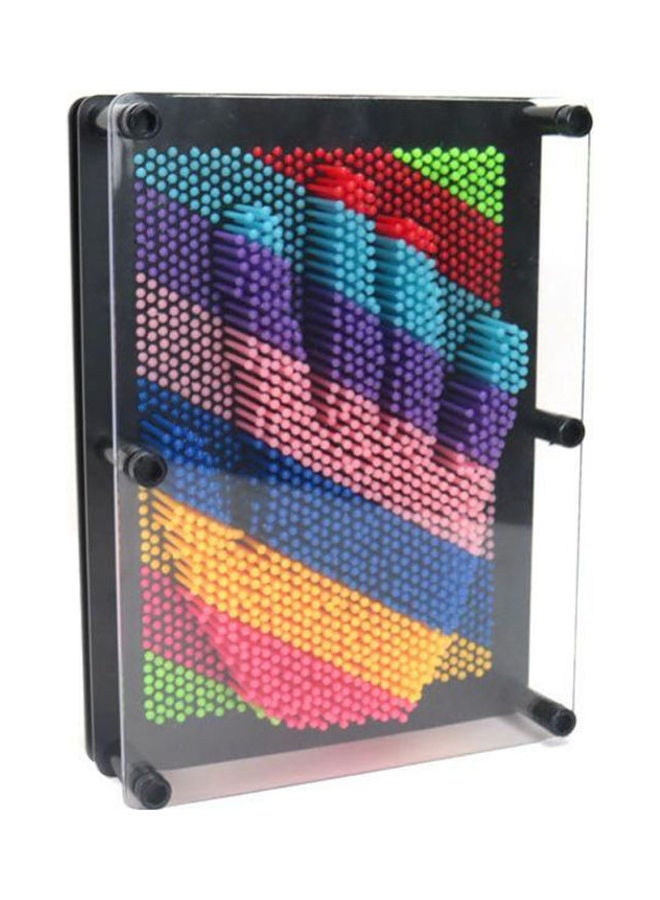 لعبة من البلاستيك بتصميم ثلاثي الأبعاد ، دبابيس بلاستيكية تستنسخ اي شكل بالضغط .