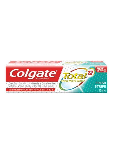 Total 12 Fresh Stripe Toothpaste Multicolour 75ml
