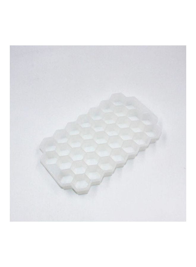 Silicone Ice Cube Trays With Lids 37 Grids With Cover Easy Release Rubber Ice Block Molds For Whisky Cocktail Bourbon White 