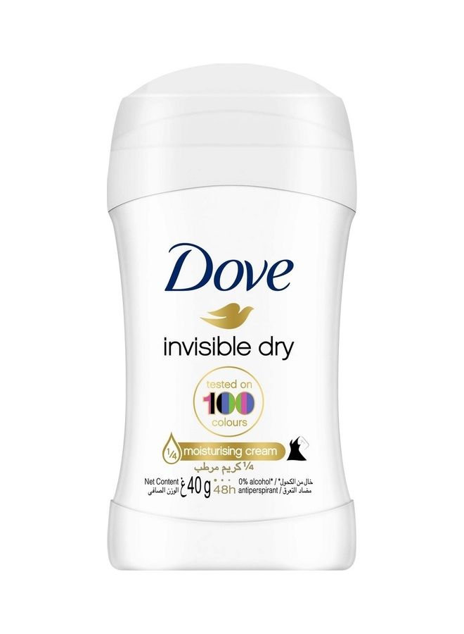 دوف ستيك إنفيزيبل دراي مزيل للعرق ومضاد للتعرق أبيض 40جرام - Image 1