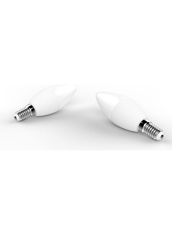 مجموعة مصابيح LED ذكية قابلة للتعتيم بتصميم شمعة مكونة من 3 قطع متعدد الألوان 12.2x8.4x4.2سم - Image 2