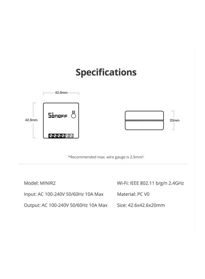 SONOFF 3-Piece Switch Set White - Image 2