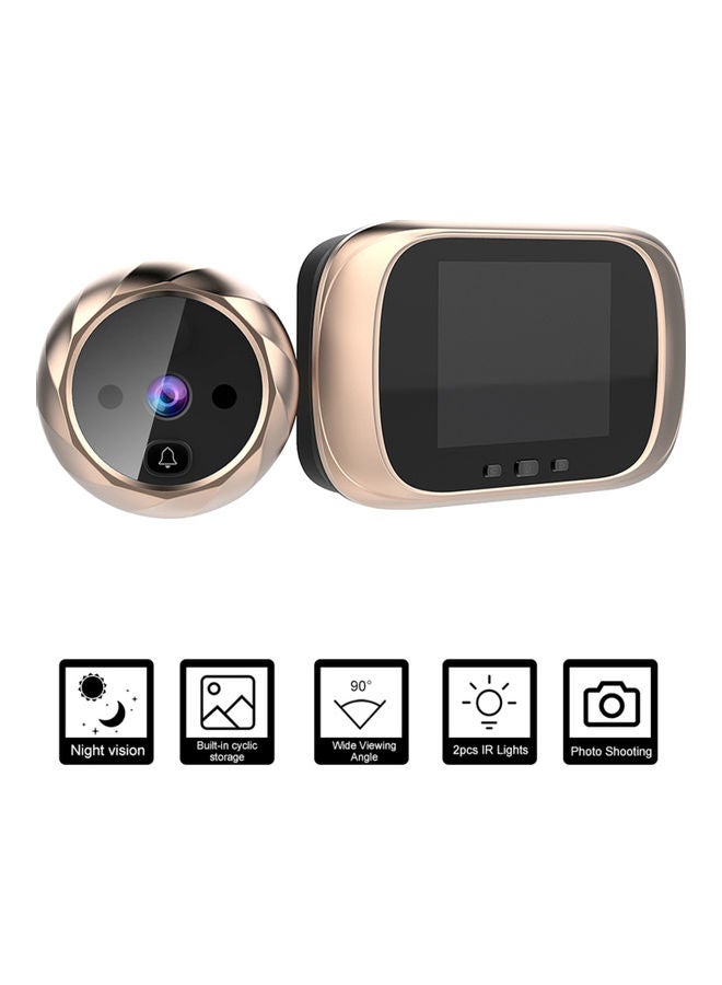Generic - Doorbell Intercom System With Monitoring Camera Rose Gold/Black - Image 1