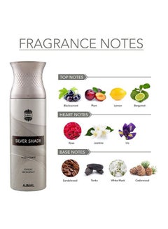 Ajmal Silver Shade Deodorant Spray 200ml  - Image 4