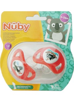 Nuby 2-Piece Comfort Ortho Soother/Pacifier, 6- 36 Months  - Image 2