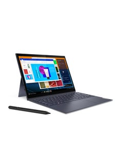 Yoga Duet 7 2-In -1 Laptop With 13-Inch WQHD Touch Display, Core i7 Processor/16GB RAM/512GB SSD/Integrated Intel UHD Graphics/ Eng-Arb KB/Win10 English/Arabic Grey