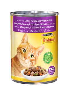PURINA Friskies Lamb Turkey And Vegetables In Gravy Wet Cat Food 400grams  - Image 3