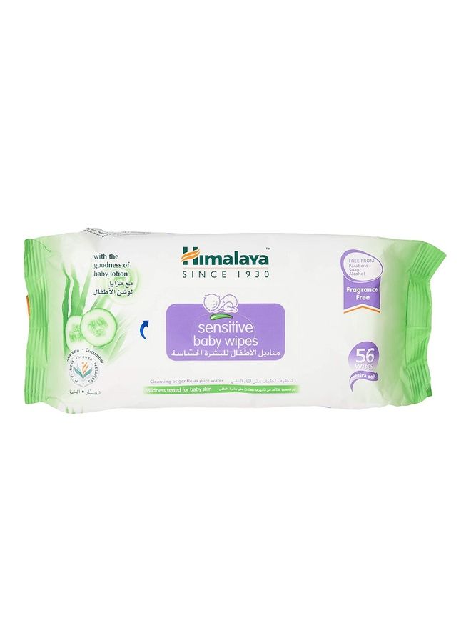 Pack Of 4 Sensitive Baby Wipes, (224 Count) - v1624285373/N48478880A_2