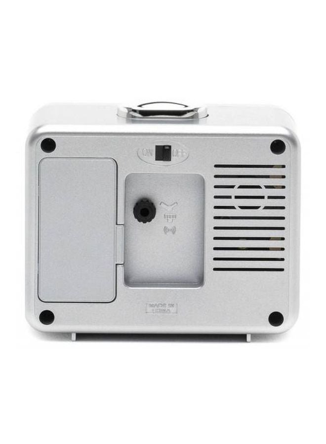 CASIO - Analog Alarm Table Clock Silver 90x107x60mm - Image 1