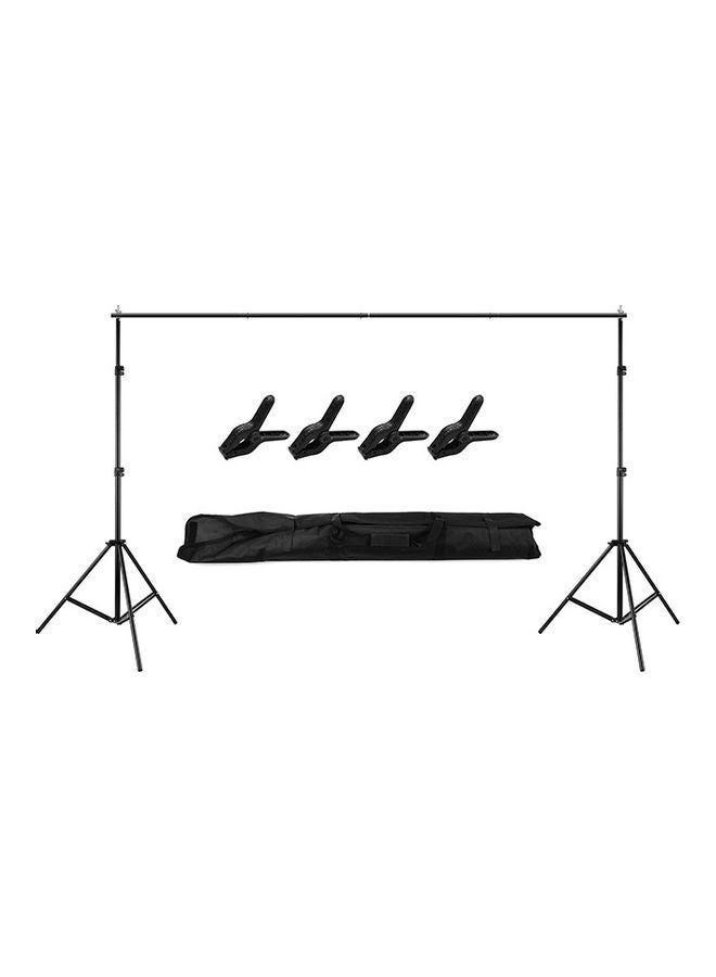 Adjustable Photography Studio Background Support System Black  - Image 2