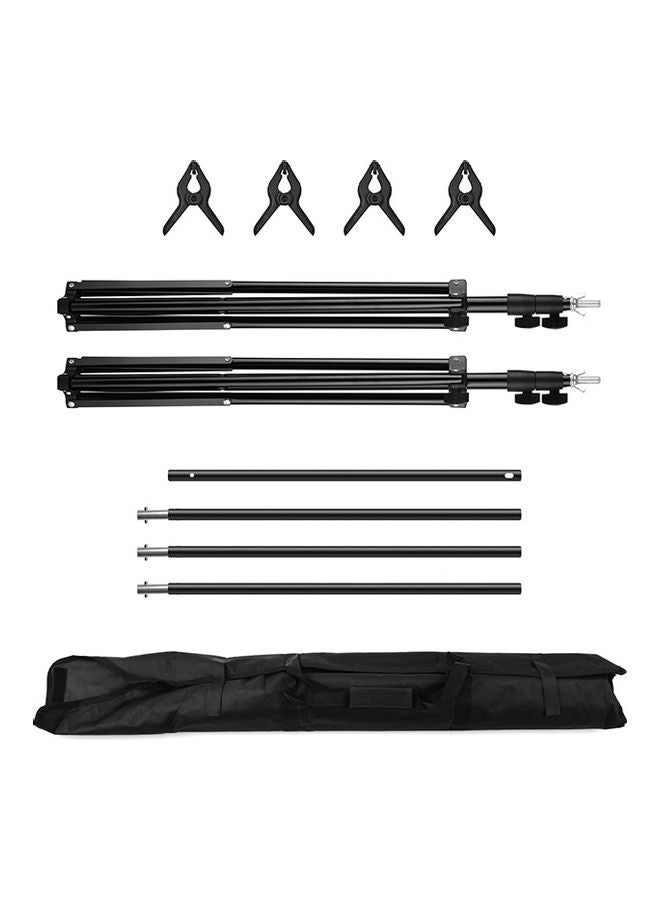Adjustable Photography Studio Background Support System Black  - Image 1