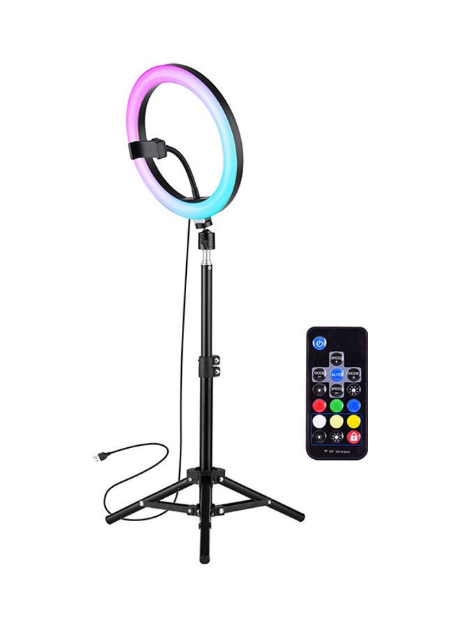 حلقة إضاءة LED مع حامل ثلاثي القوائم