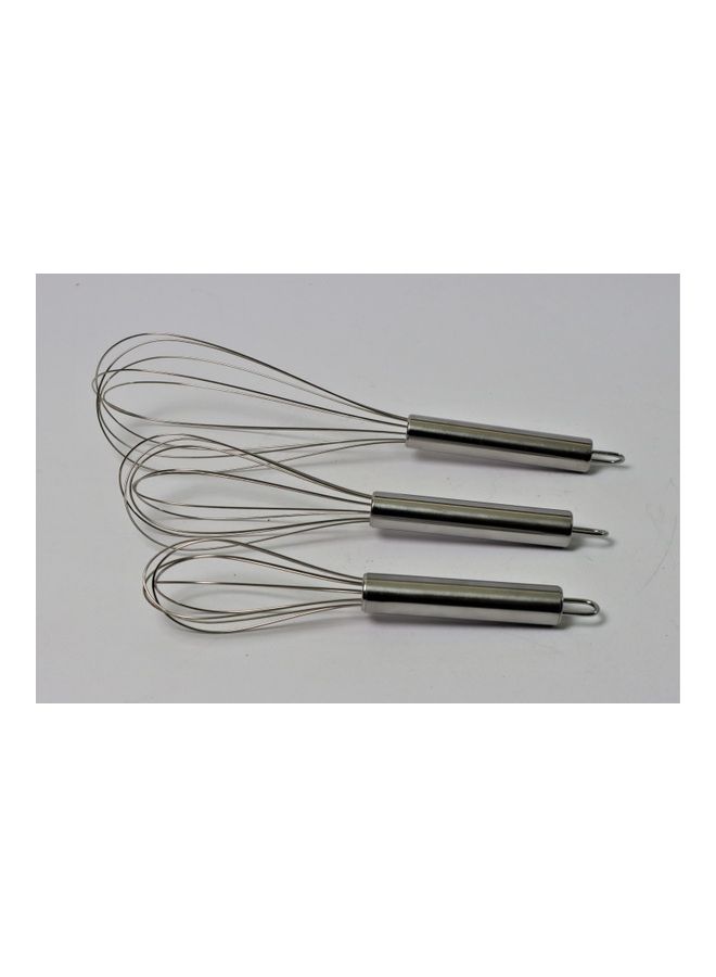 general 3-Piece Egg Whisk Set Silver - Image 2