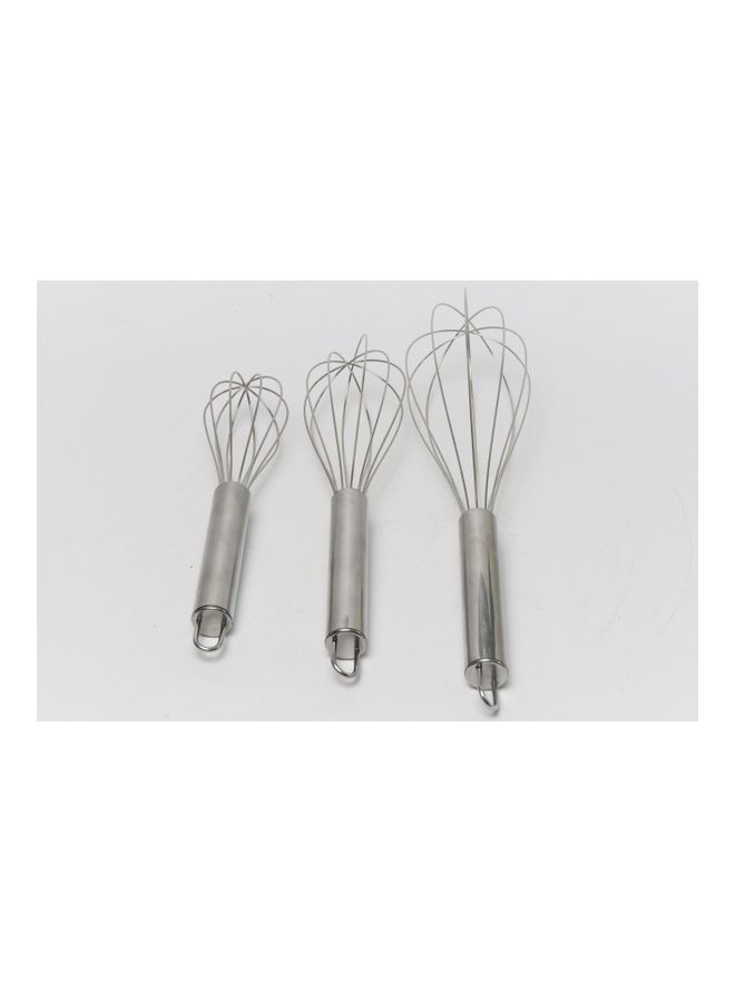 general 3-Piece Egg Whisk Set Silver - Image 4