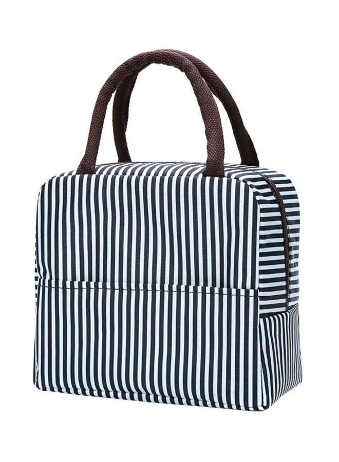 CYTHERIA Printed Heat Preservation Lunch Bag White/Black/Brown 20x21x11cm 