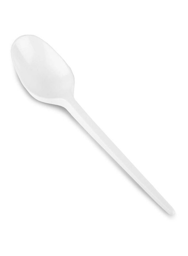 Falcon 50-Piece Disposable Spoon Set White - Image 3