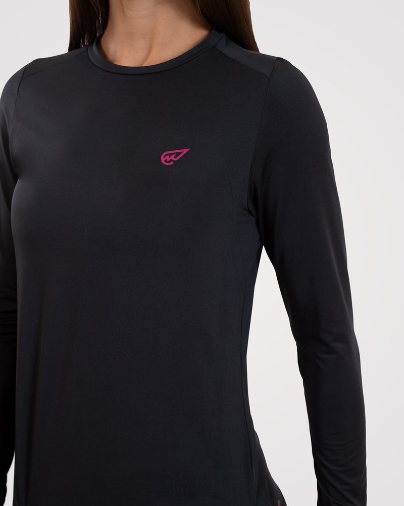 Magma Casual Slim T-Shirt For Women Black - Image 4