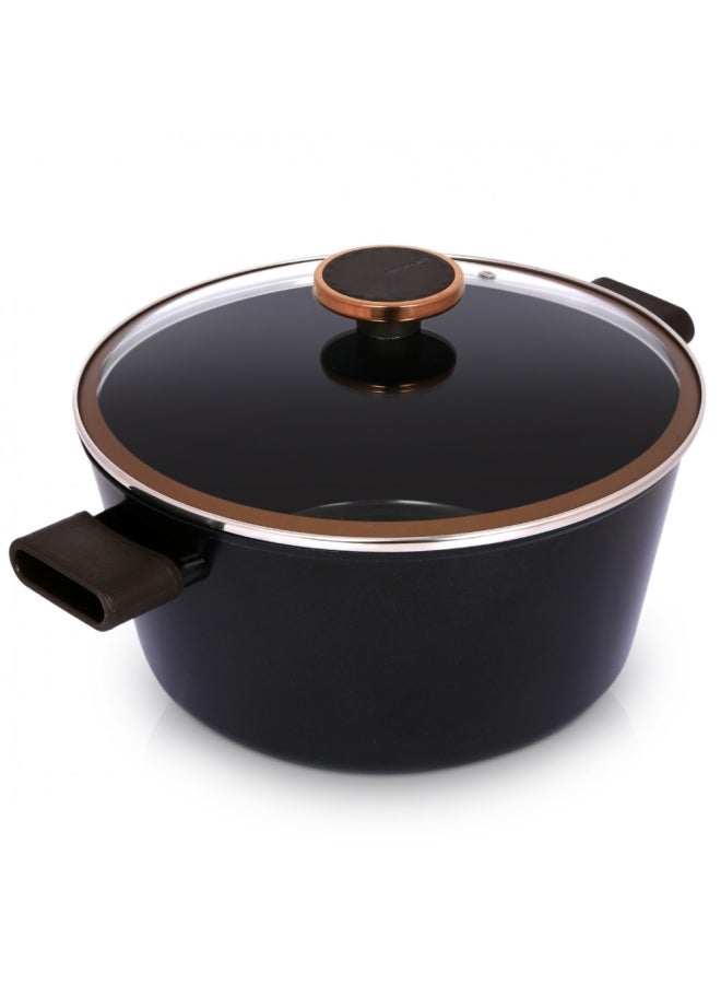 نيو فلام طقم أدوات طهي نوبلس مطلية بالسيراميك من 10 قطع أسود 28سم - Image 2