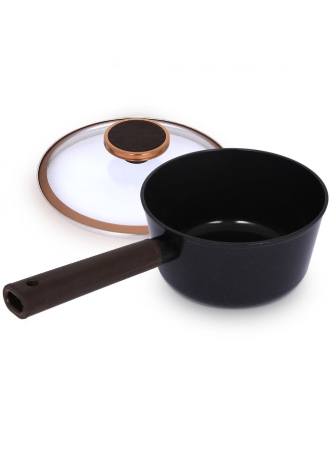 نيو فلام طقم أدوات طهي نوبلس مطلية بالسيراميك من 10 قطع أسود 28سم - Image 5