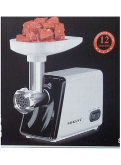 sokany Meat Grinder And Accessories White 