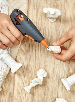 LAWAZIM Mini Hot Glue Gun Grey/Orange  - Image 4