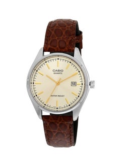 Men's Leather Analog Watch MTP-1175E-9A