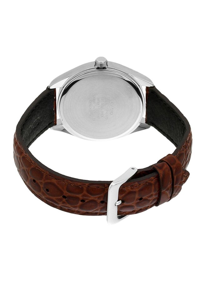 CASIO - Men's Leather Analog Watch MTP-1175E-9A - Image 1