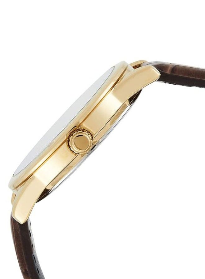 CASIO Men's Dress Analog Watch MTP-V001GL-9BUDF - 38 mm - Brown - Image 3