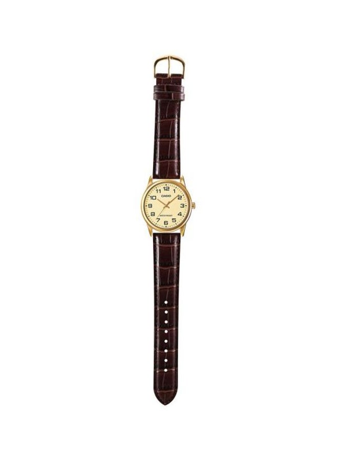 CASIO Men's Dress Analog Watch MTP-V001GL-9BUDF - 38 mm - Brown - Image 4