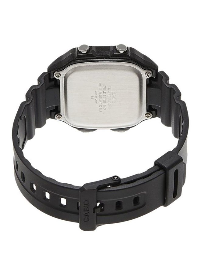 CASIO Boys' Men's Leather Digital Watch AE-1300WH-1A2 - 42.1 mm - Image 2