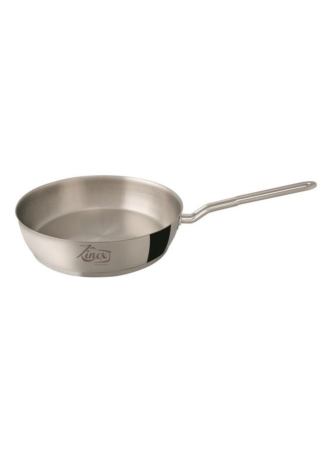 Classic Stainless Steel Frying Pan Without Lid Silver 20cm