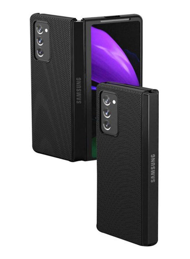 Case For Samsung Galaxy Z Fold 2 Carbon Fiber Texture Black - Image 1