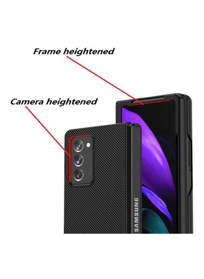 Case For Samsung Galaxy Z Fold 2 Carbon Fiber Texture Black - Image 2