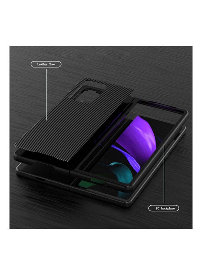 Case For Samsung Galaxy Z Fold 2 Carbon Fiber Texture Black - Image 3