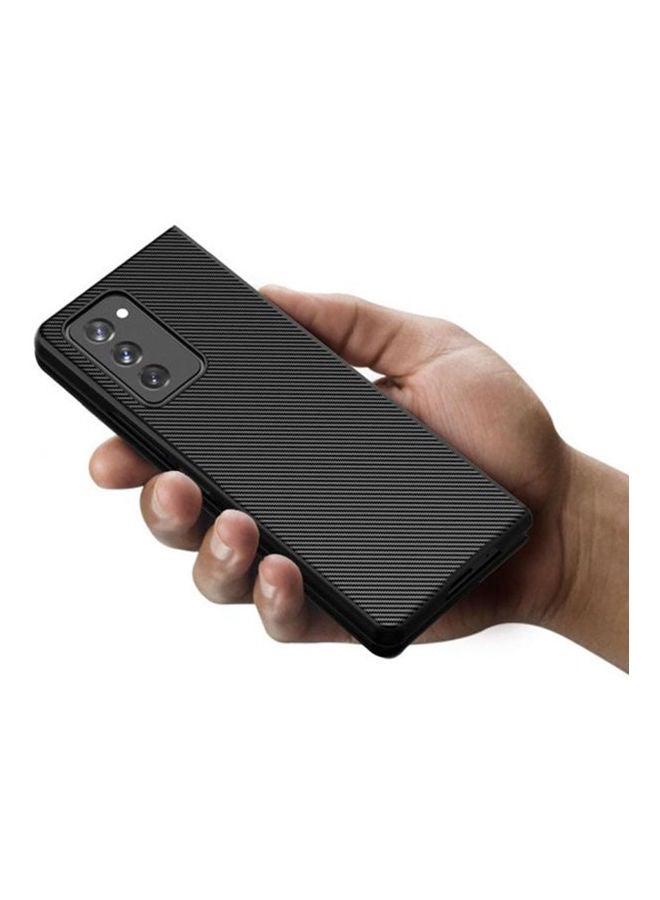 Case For Samsung Galaxy Z Fold 2 Carbon Fiber Texture Black - Image 4