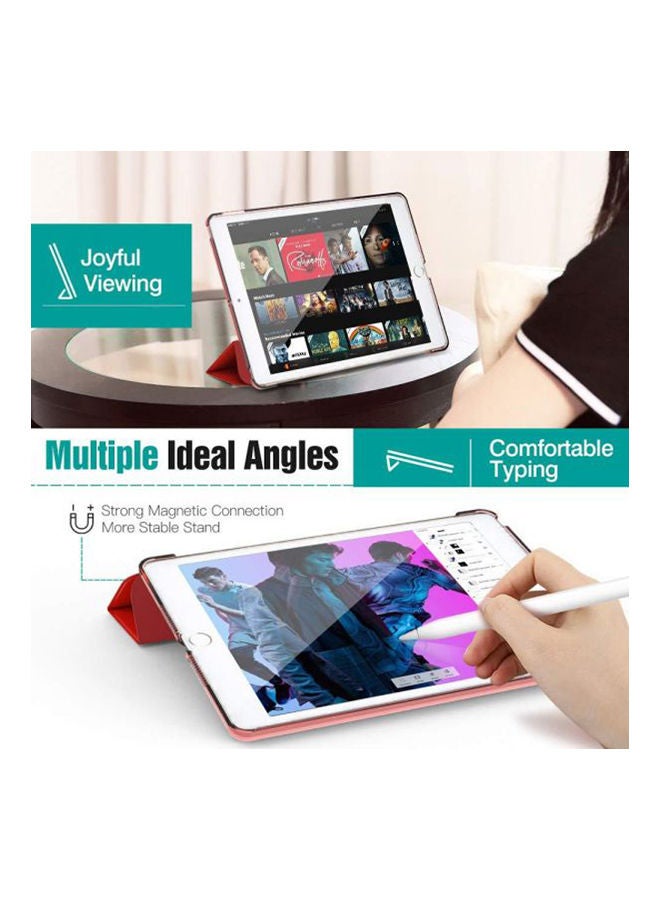 Smart Case For Ipad 7Th Generation Shock Absorption Red - Image 3