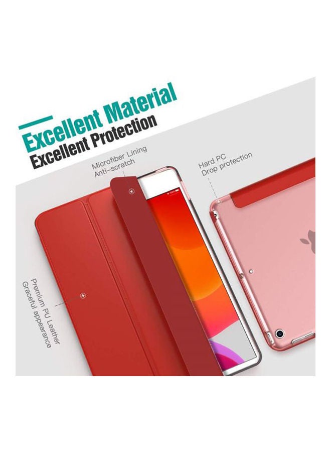 Smart Case For Ipad 7Th Generation Shock Absorption Red - Image 2