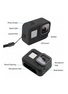 Generic Silicone Rubber Protective Case For Gopro Hero 8  Action Camera, Housing Case Protector Cover For Gopro Hero 8 Black  - Image 4