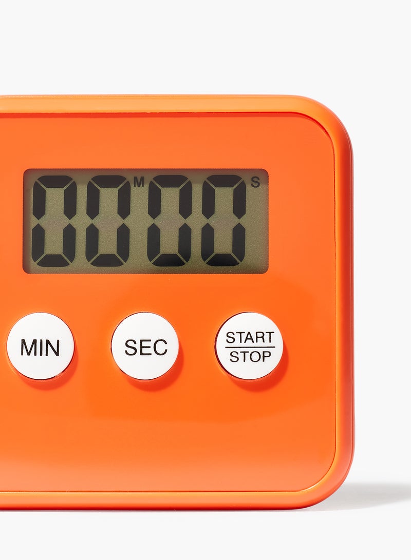 Amal Mini Digital Kitchen Timer - Kitchen Accessories - Kitchen Tools - Orange/White Orange/White  - Image 4