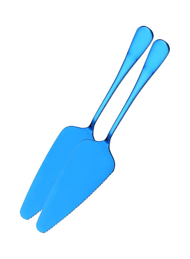 2-Piece lightweight cake server shovel Set Blue 