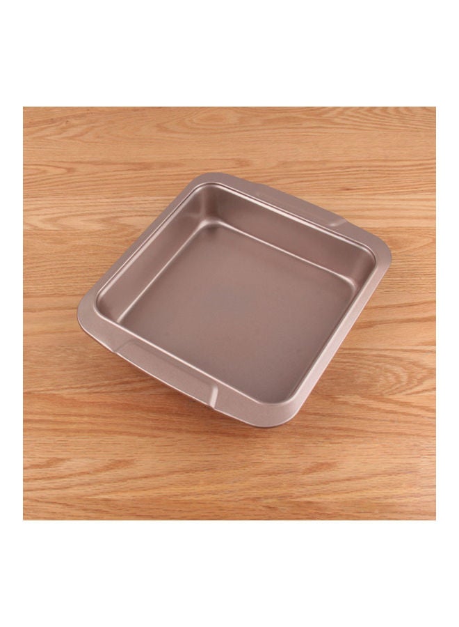 Square Shape Large Capacity Carbon Steel Baking Loaf Pan Brown - Image 2