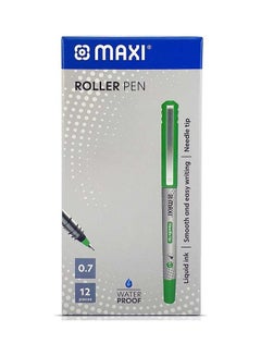 Maxi Pack Of 12 Roller Pen Green 