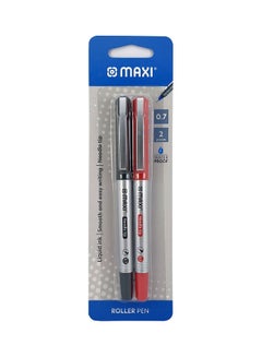 Maxi Pack Of 2 Roller Pen Red/Black 