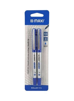 Maxi Pack Of 2 Roller Pen Blue 