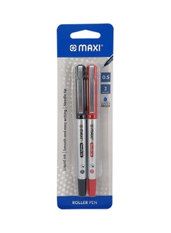 Maxi Pack Of 2 Roller Pen Red/Black 