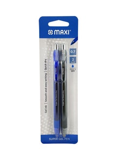 Maxi Pack Of 2 Gel Pen Blue/Black 