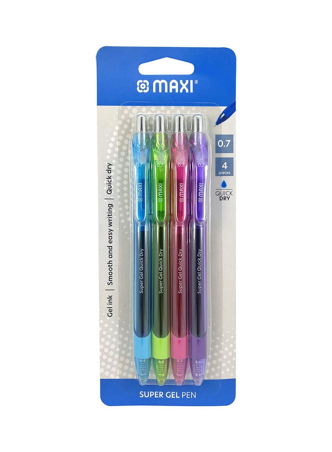Maxi - Pack Of 4 Gel Pen Multicolour - Image 1